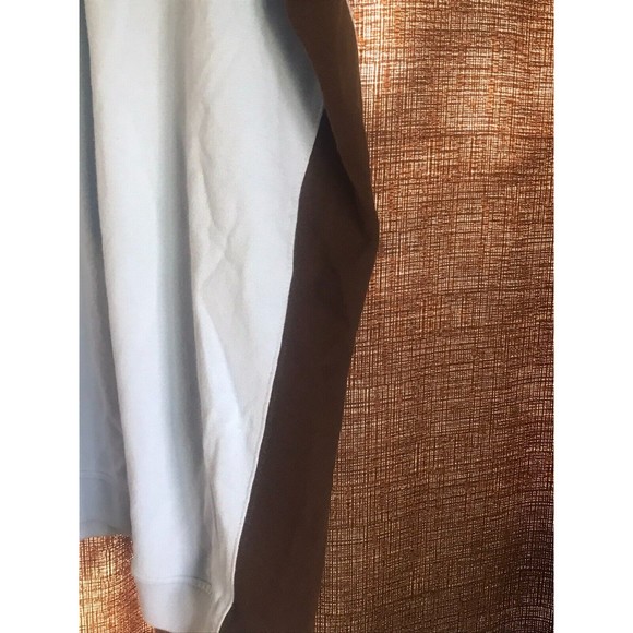 Sean John Mens XXXL 3XL Light Blue Brown Quarter Zip Sweatshirt - Picture 10 of 14